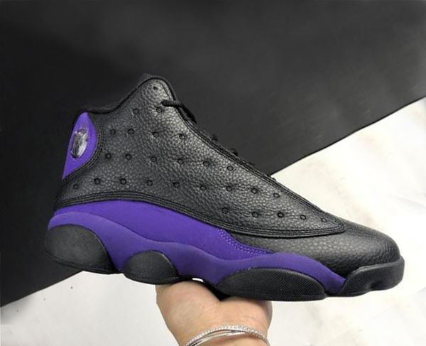 

men basketball shoes 13 court purple 13s black purple white outdoor sneakers dj5982-015 us 7-12
