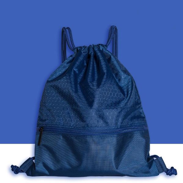 

backpack women men drawstring lock anti-splash riding wear resistant large capacity sports travel solid outdoor nylon fashion