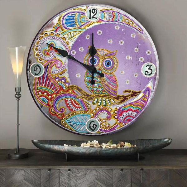 

wall clocks nicefurniture mandala diamond painting clock 5d metal tin signs embroidery cross stitch diy arts crafts bar pub