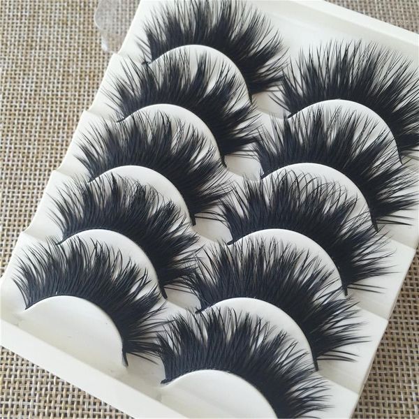 

3d lashes false eyelashes dramatic volume thick fake mink makeup eyelash extension silk 5.01