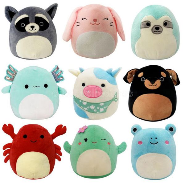 

DHL Party Squishmallows Kawaii Panda Dinosaur Lion Cow Crab Animal Plushie Cushion Cute Cartoon Soft stuffed Plush Pillow decor doll Kids 59