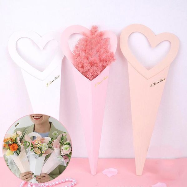 

fashion paperboard wrapping paper for single flower packaging gift cases packing boxes portable wrap