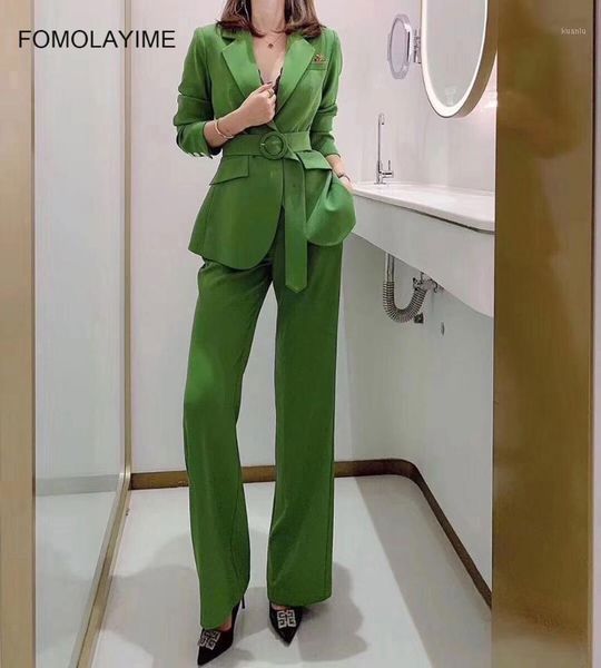 

women's suits & blazers women sets spring 2021 fashion long-sleeved suit set blazer and wide-leg trousers two-piece, White;black