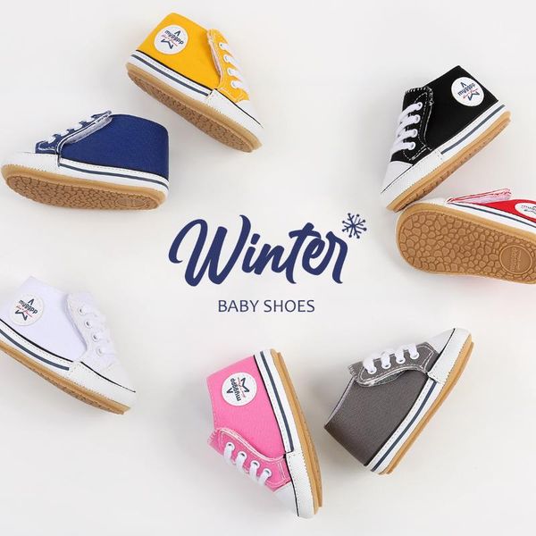 

first walkers kids canvas shoes letter patterns hook walking footwear for spring autumn 0-18 months