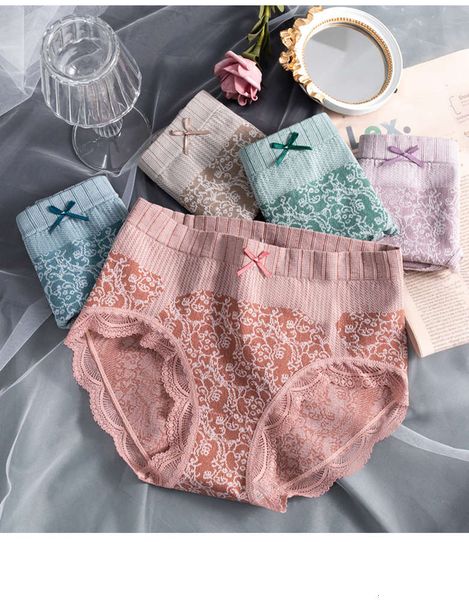 

abdominal hip body shaping pure cotton crotch triangular large traceless, Black;pink