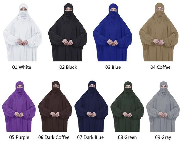 

ethnic clothing islamic overhead jilbab hijab abaya khimar burqa prayer dress niqab kaftan muslim arab veil hooded dubai turkish robe gown, Red