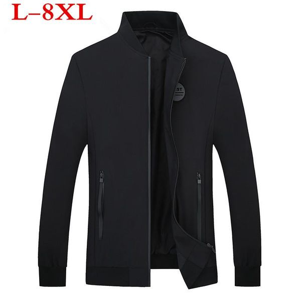 

men's jackets big large size 8xl 7xl arrival spring jacket men brand clothing fashion coat patchwork hip hop male, Black;brown