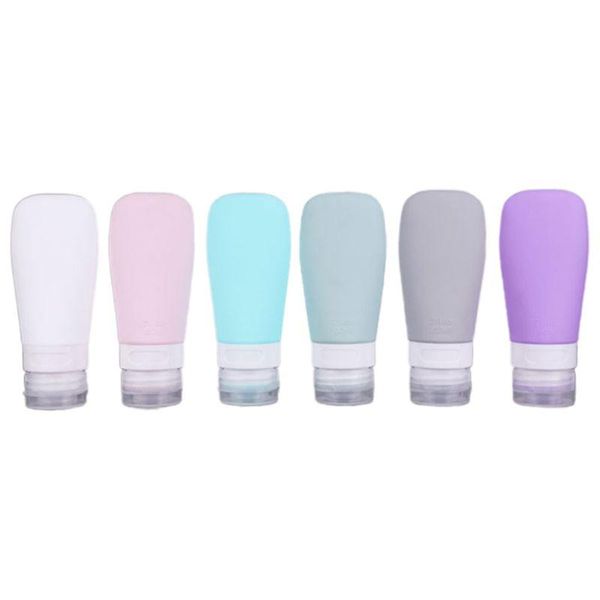 

storage bottles & jars 4pcs 38/60/90ml travel portable silicone empty leak proof squeezable refillable tubes shampoo lotion containers