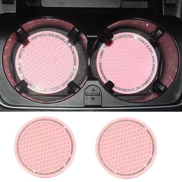 

drink holder 2pcs car water cup bottle anti-slip pad mat silica gel for interior decoration styling accessories