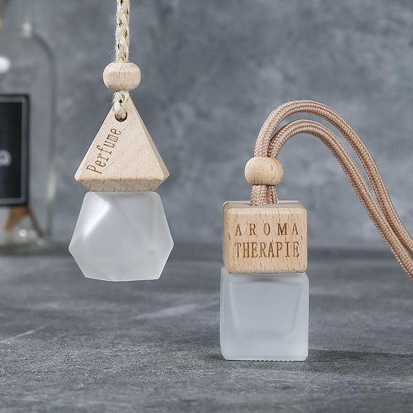 

storage bottles & jars car air freshener hanging glass bottle 6ml auto perfume diffuser for essential oils fragrance ornament