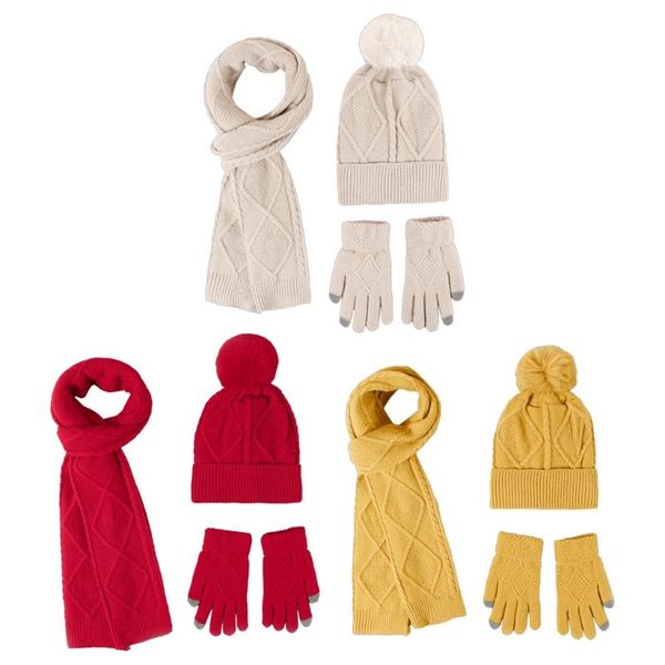 

hats, scarves & gloves sets hat scarf hedging caps for female girls set long soft warm s22 21 dropship, Blue;gray