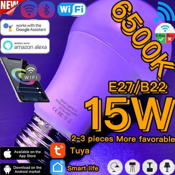 

bulbs e27 b22 smart led 16 million colors easy dimming control or ir remote controller light for home party decorate alexa
