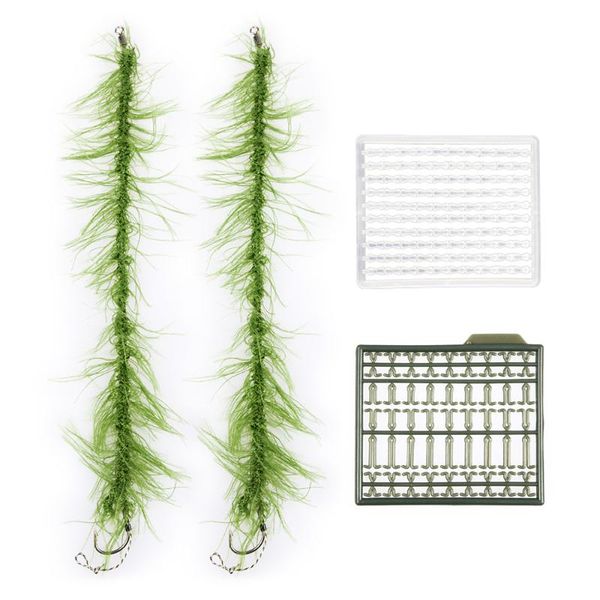 

2pcs hooks with and boilie sers carp fishing accessories hair rigs terminal tackle