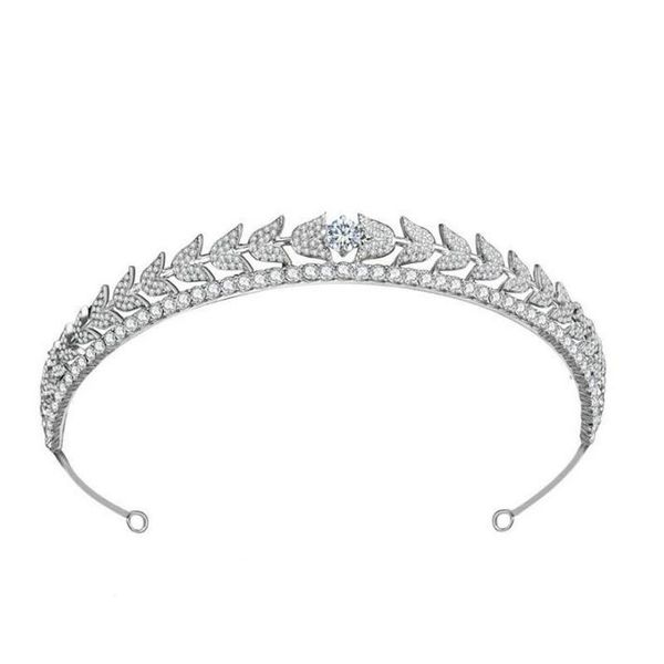 

hair clips & barrettes simple rhinestone zircon bridal headband crystal crown accessories wedding jewelry, Golden;silver