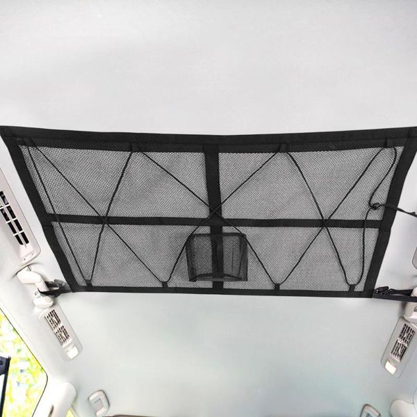 

car organizer large capacity & convenient ceiling storage net bag roof interior cargo for sundries get organized save space