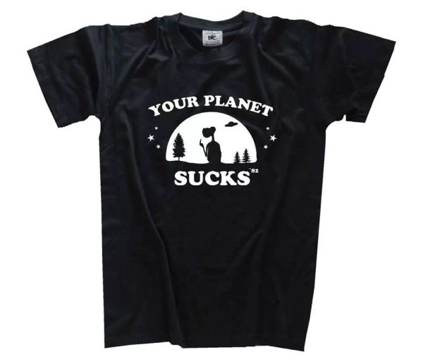 

your planet fa schifo - et - ufo t-shirt s-xxxl nuovo, White;black