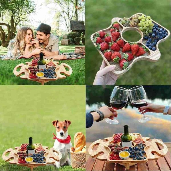 

camp furniture wooden outdoor portable folding wine table square red camping couple dining j4u2