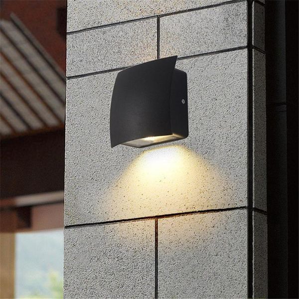 

thrisdar 5w villa outdoor garden porch wall light aluminum waterproof led sconce el patio fence aisle corridor lamp lamps