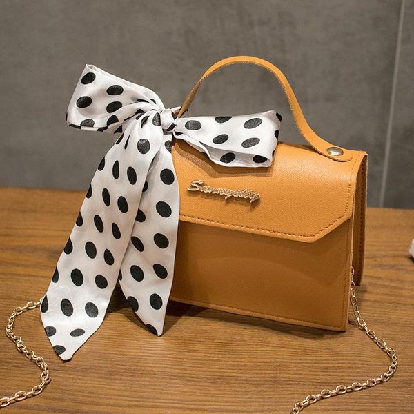 

evening bags womens small shoulder bag fashion messager crossbody handbag silk scarf decoration square clutch hobos pu leather