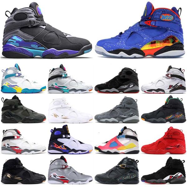 

new jumpman 8 8s men basketball 2021 shoes sp se multi-color reflective bugs bunny day aqua south beach mens trainers sports sneakers