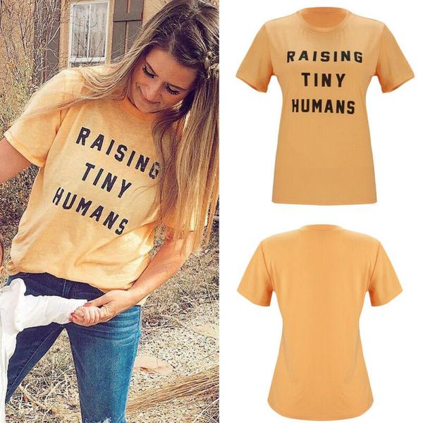 

women's t-shirt women short sleeve version solid color white style wild cute letter casual loose shirt printing series polyester