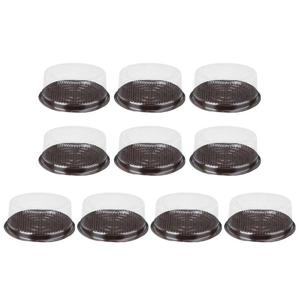 

gift wrap 10pcs 8 inch transparent plastic cake pastries box cupcake muffin dome holders cases boxes cups