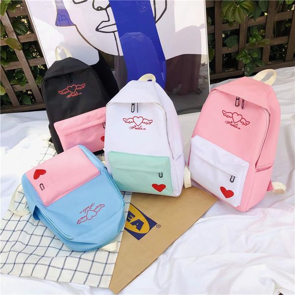 

outdoor bags backpack girls cute heart school bag for teenages kawaii korean girlfriends campus style students bagpack women