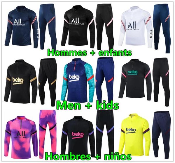 

men's casual shirts 2021 2022 training suit men and kids 20 21 22 tracksuit jogging survetement chandal futbol maillot children, White;black