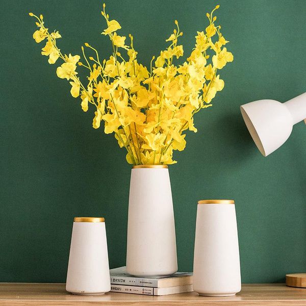 

nordic ceramic vase dancing orchid flower decoration home livngroom desk figurines ornaments office table accessories vases