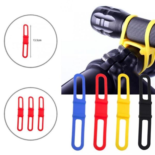 

bike lights 3pcs universal light holder cycling rubber straps reusable elastic bands fine workmanship for cycle