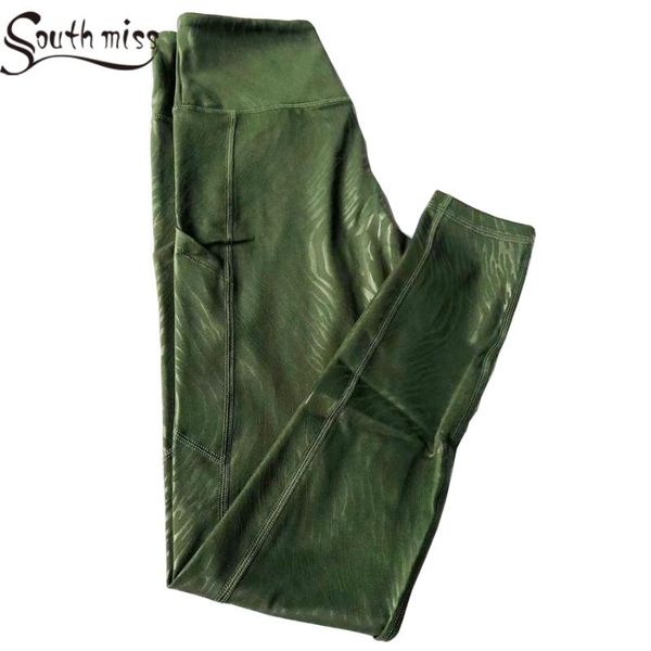 

yoga outfit green zebra print sport leggings women embossed animal skin jogging pant high rise full length supportive tights