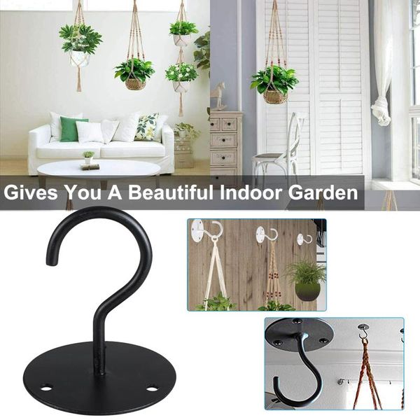 

hooks & rails ceiling for hanging plant wall mount hanger bracket lanterns bird feeders wind chimes home decor ship