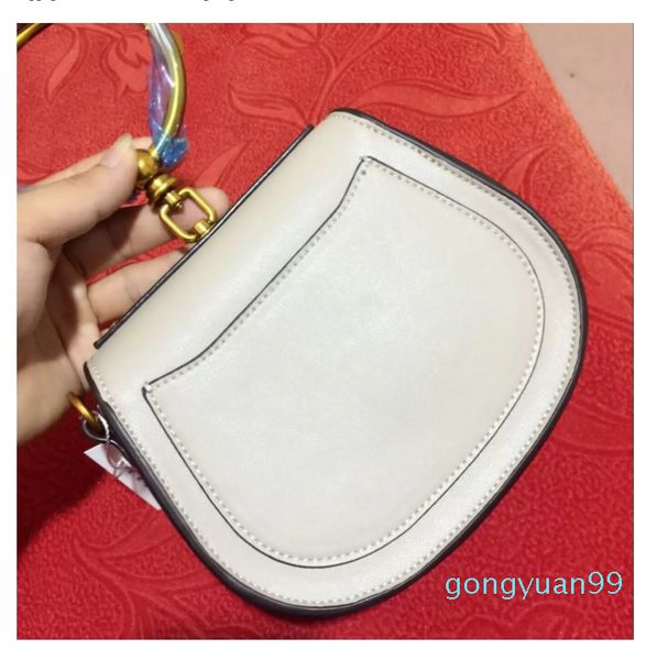 

evening bags genuine leather handbag bag metal ring saddle luxury designers nile handle bracelet handbags female shoulder messenger crossbod
