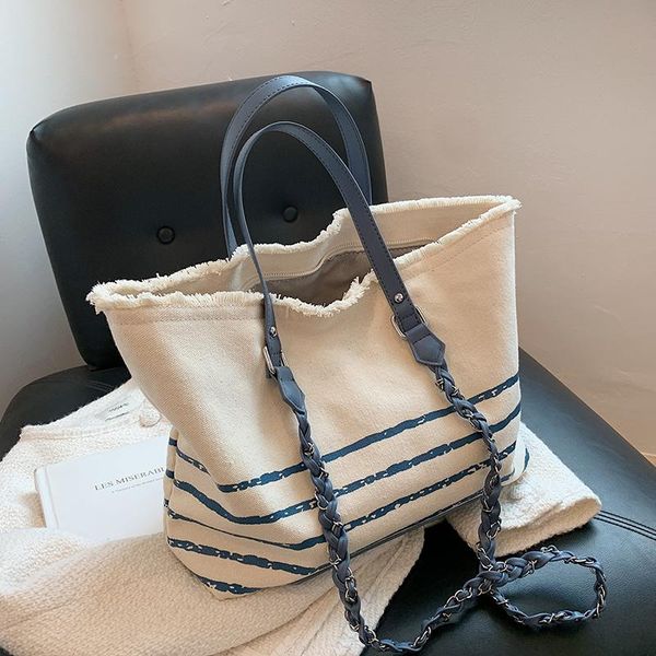 

evening bags women tote bag fashion canvas large handbag chains shoulder ladies big messenger shopping