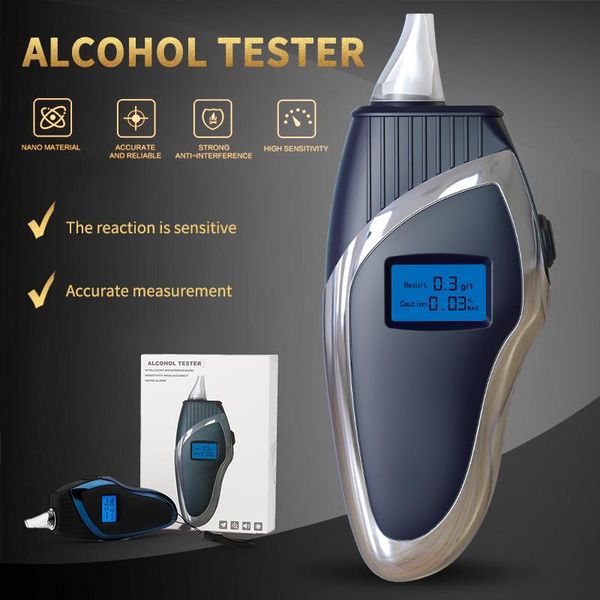 

digital alcohol breath tester led backlit display mini pocket breathalyzer car portable meter wine alcoholism test