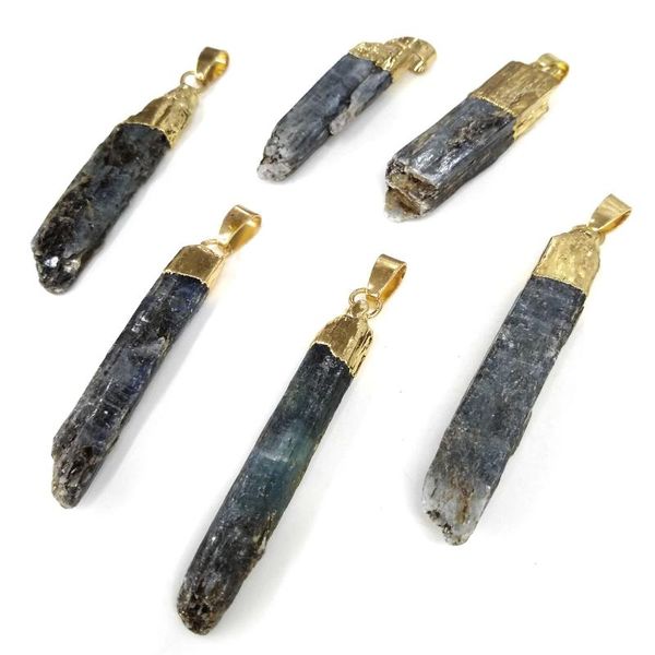 

pendants natural stone selling trendy agates necklace pendant for jewelry making diy size 9x60mm, Black