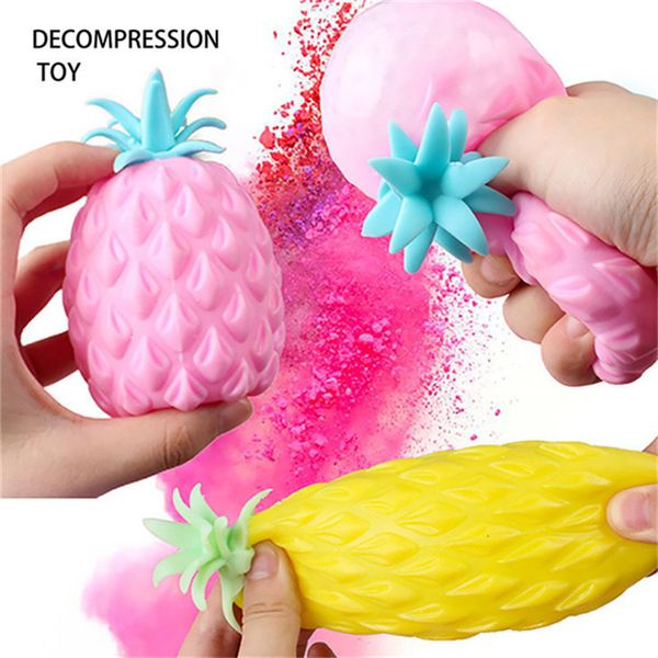 

dhl fun soft pineapple anti stress ball stress reliever toy for children fidget squishy antistress creativity cute fruit toys