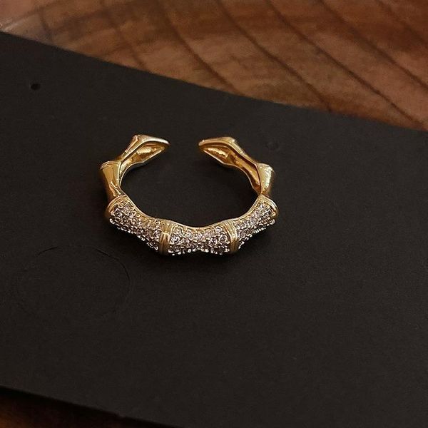 

cluster rings minar exadjustable adjustable titanium steel floral charm for women gold color flowers open ring statement accessories, Golden;silver