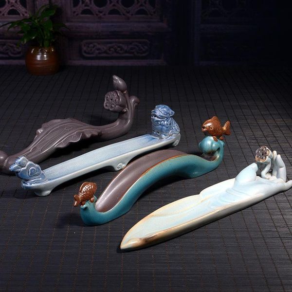 

fragrance lamps portable porcelain inserted burner censer incense stick holder ceramic burners stand use in home office teahouse