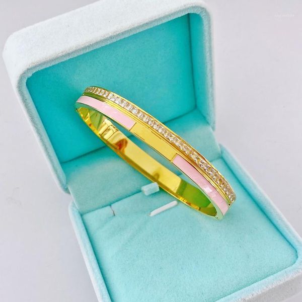 

rose gold bracelet women's bracelets crystal bangles for women stainless steel fashion jewelry love valentines day gift1, Black