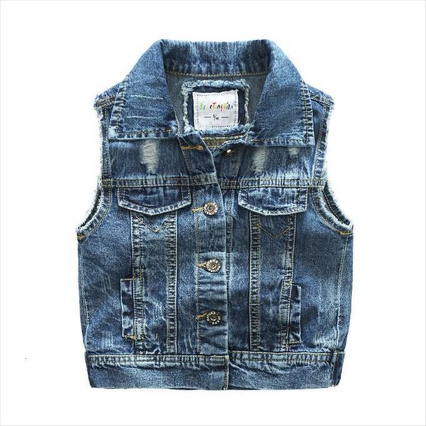 

autumn spring denim vest boys girl fashion trend hole sleeveless coat baby toddler sport children clothing, Camo