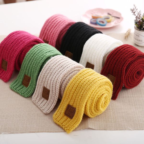 

kids scarf boys girls baby winter warm scarf women knit shawl scarf children neck collar keep warm accessories, Blue;gray