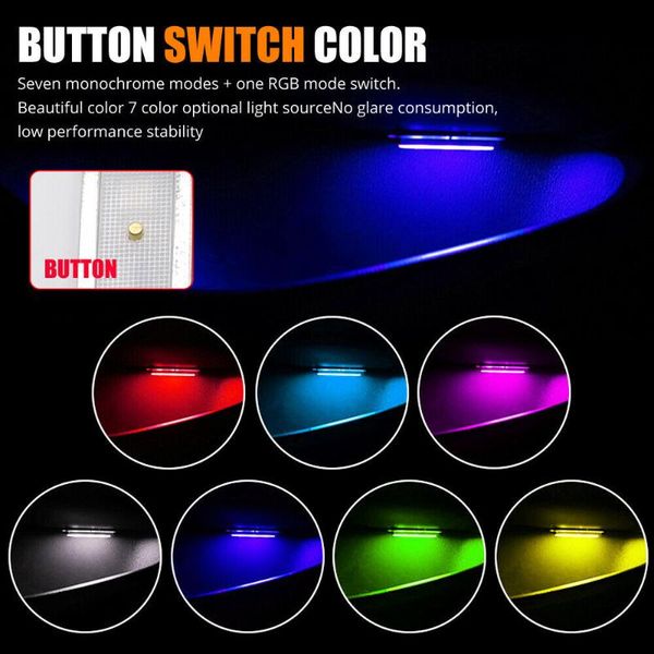 

emergency lights with adhesive car interior led light bar kit 31.2inch 4pcs chip lamp