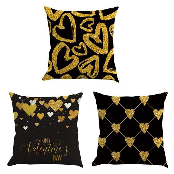 

cushion/decorative pillow black cushion cover home decor for car romantic valentine day gift pattern sofa decorative seat