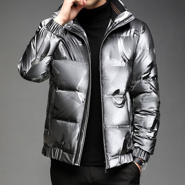 

down jacket 2021 winter 90 white duck men's casual coat autumn grey, Black