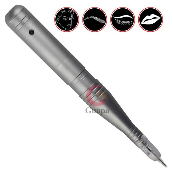 

tattoo guns kits 3 levels speed pen permanent makeup machine silver cartridges needles rechargeable battery pmu