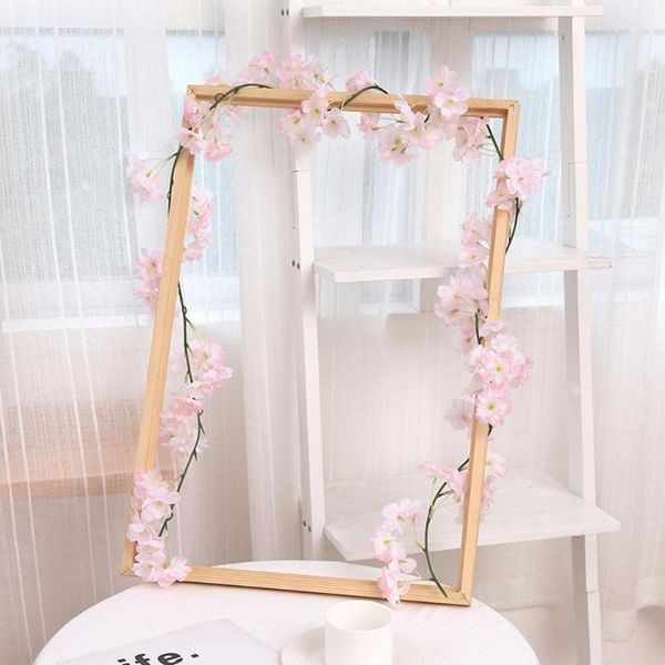 

decorative flowers & wreaths 1.8m cherry blossoms artificial vine hanging pedant for wedding arch wall home