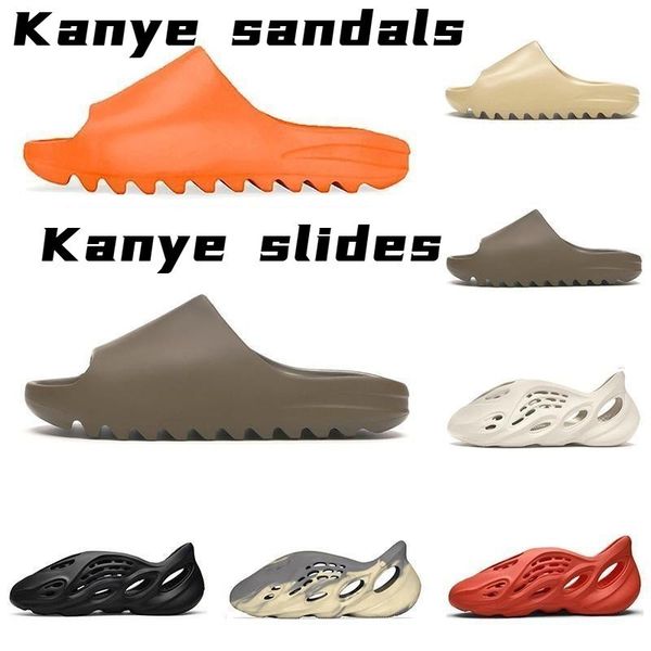 

kanye slipper foam runner west brown originals desert white black men earth core tainers sand slide designer pure women sandals flip flop ys