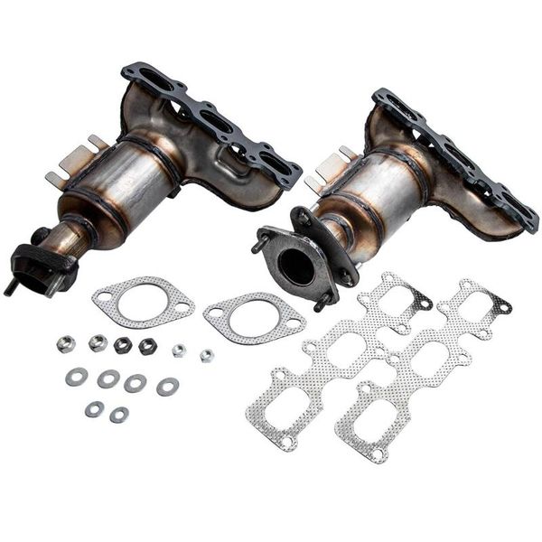 

manifold & parts 1 pair exhaust w/ catalytic converter for lincolngasket hardware