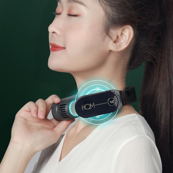 

electric fans portable hanging neck fan cooling heater heating air conditioner silent style sports